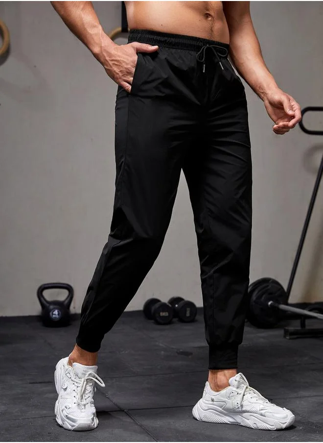 ستايلي Slogan Printed Track Pants with Drawstring by Styli