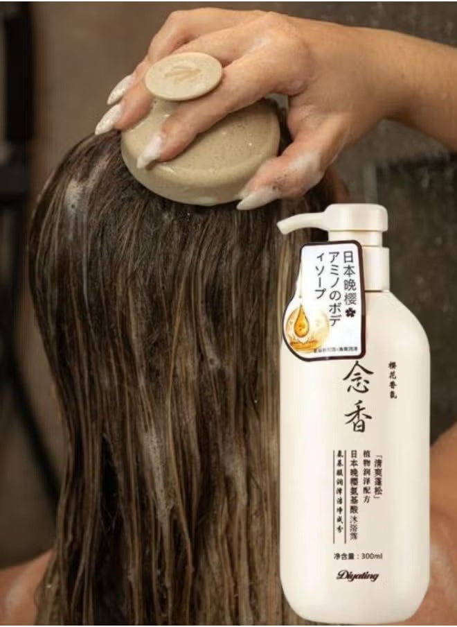 SAKURA Japanese Sakura Shampoo For Hair Growth, Hair Loss & Dandruff Removal 300 ml  - Image 2