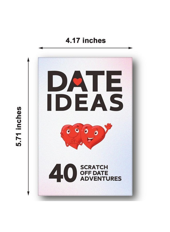 Lapogy Valentines Gifts for Her Him,Christmas,Anniversary, Wedding Perfect 40 Romantic Scratch Off Date Ideas Card Games Gifts, Fun & Adventurous Ideas for Newlywed, Boyfriend,Girlfriend Date Night - Image 2
