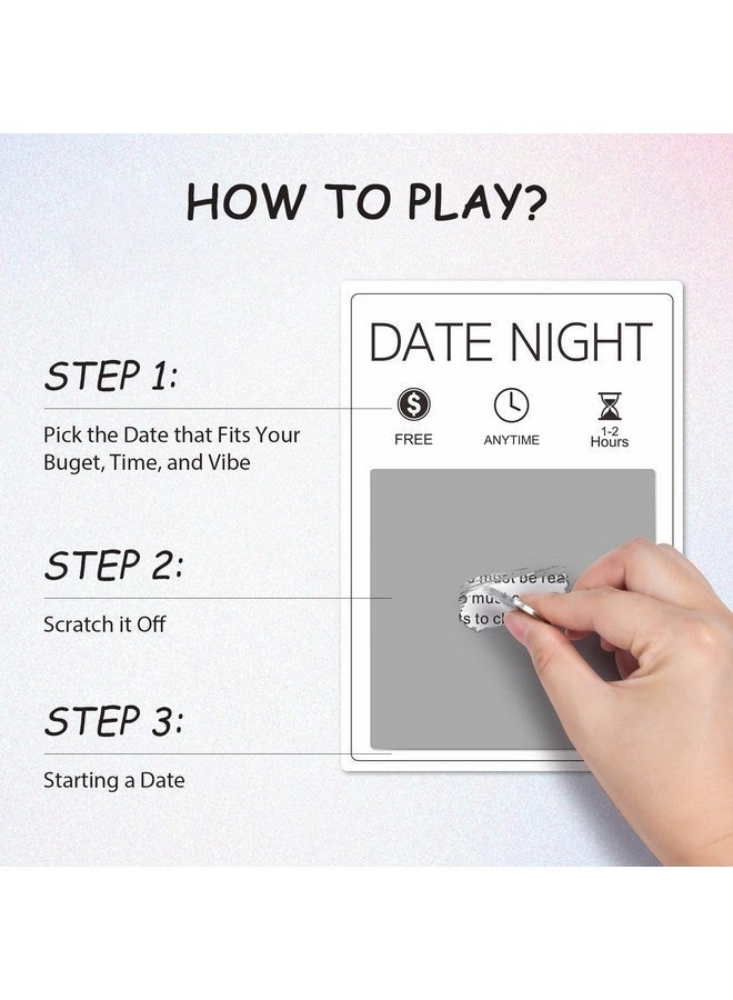 Lapogy Valentines Gifts for Her Him,Christmas,Anniversary, Wedding Perfect 40 Romantic Scratch Off Date Ideas Card Games Gifts, Fun & Adventurous Ideas for Newlywed, Boyfriend,Girlfriend Date Night - Image 3