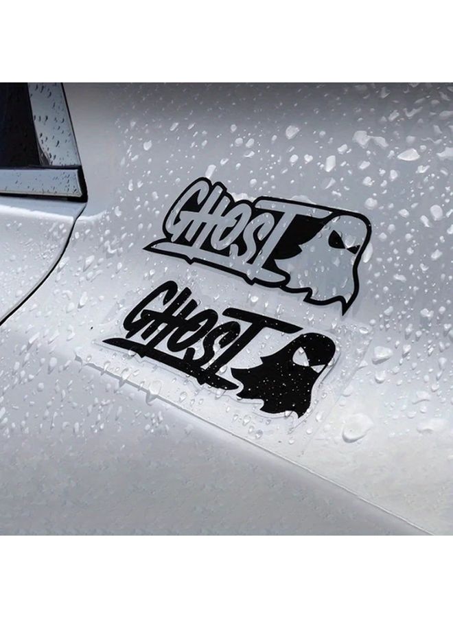 Black Vinyl Letter Stickers For Car Window Bumper Motorcycle Helmet 4.72x1.65 Inch - Image 4