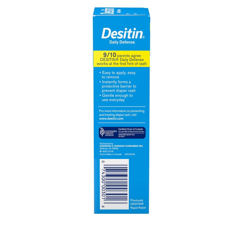 Desitin Daily Defense Baby Diaper Rash Cream with Zinc Oxide to Treat, Relieve & Prevent diaper rash, 4 oz - Image 5