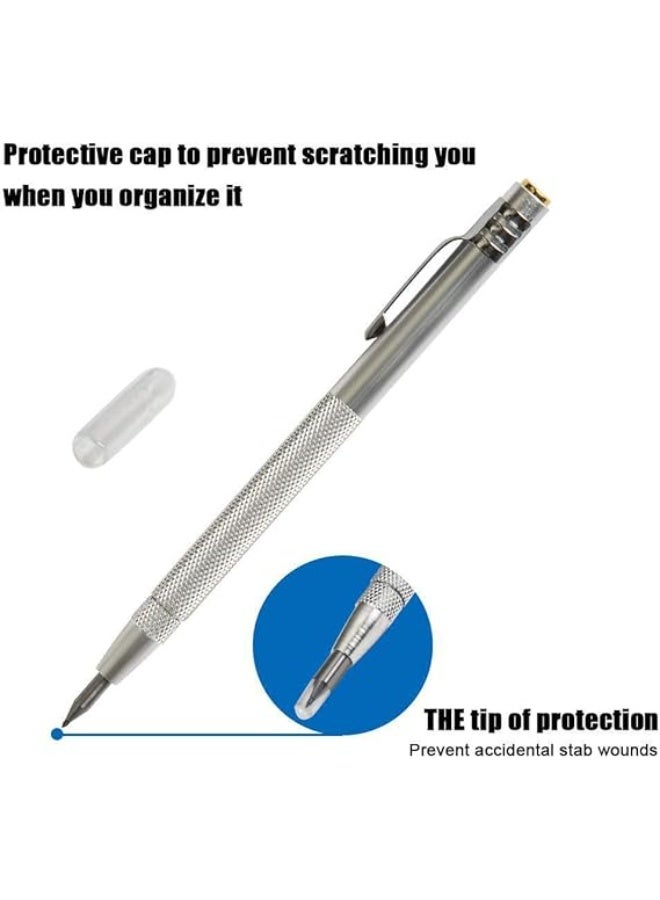 MySouq-Store - [1 Pcs] - 13cm Tungsten Carbide Tip Scriber Marking Etching Pen Steel Scriber Marker Glass Metal Wood Carving Scribing Marker Tools - Image 1