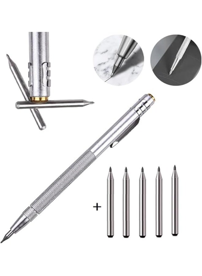MySouq-Store - [1 Pcs] - 13cm Tungsten Carbide Tip Scriber Marking Etching Pen Steel Scriber Marker Glass Metal Wood Carving Scribing Marker Tools - Image 4