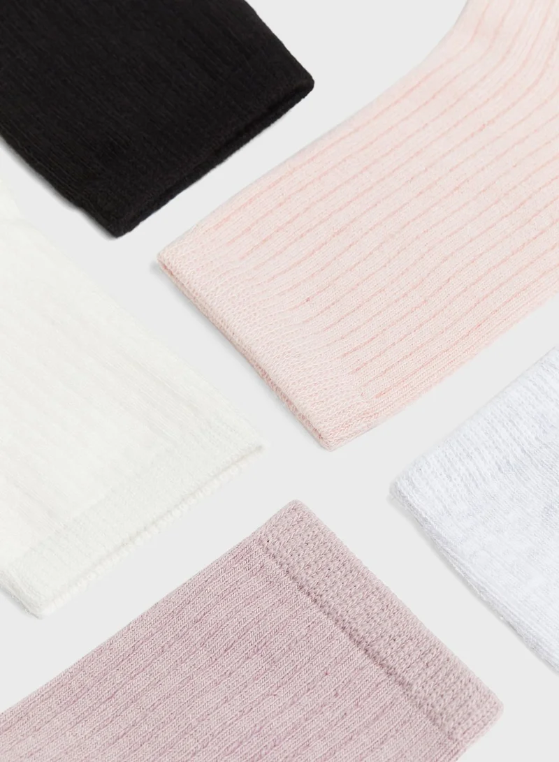 اتش اند ام Kids 5 Pack Crew Socks