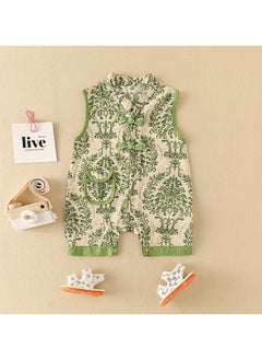 Loquat Baby Summer Thin Chinoiserie Bodysuit  - Image 2