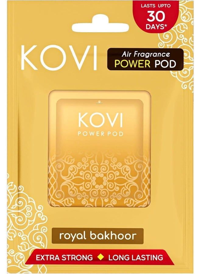 Kovi Air Fragrance Power Pod for Bathroom and Car, Long-Lasting Fragrance of Royal Bakhoor, Infused with Essential Oils, Lasts Up to 30 Days, 10gm  - Image 1