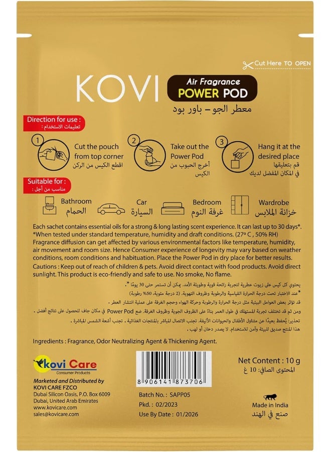 Kovi Air Fragrance Power Pod for Bathroom and Car, Long-Lasting Fragrance of Royal Bakhoor, Infused with Essential Oils, Lasts Up to 30 Days, 10gm  - Image 2