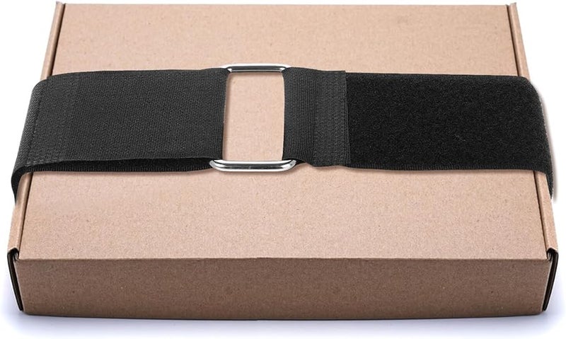 5pcs Black Nylon Cinch Straps with Hook and Loop Fastening for Camping Moving and Logistics Storage - Image 5