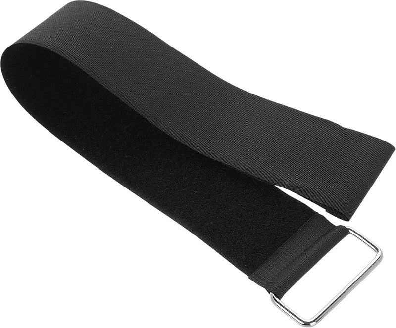 5pcs Black Nylon Cinch Straps with Hook and Loop Fastening for Camping Moving and Logistics Storage - Image 2