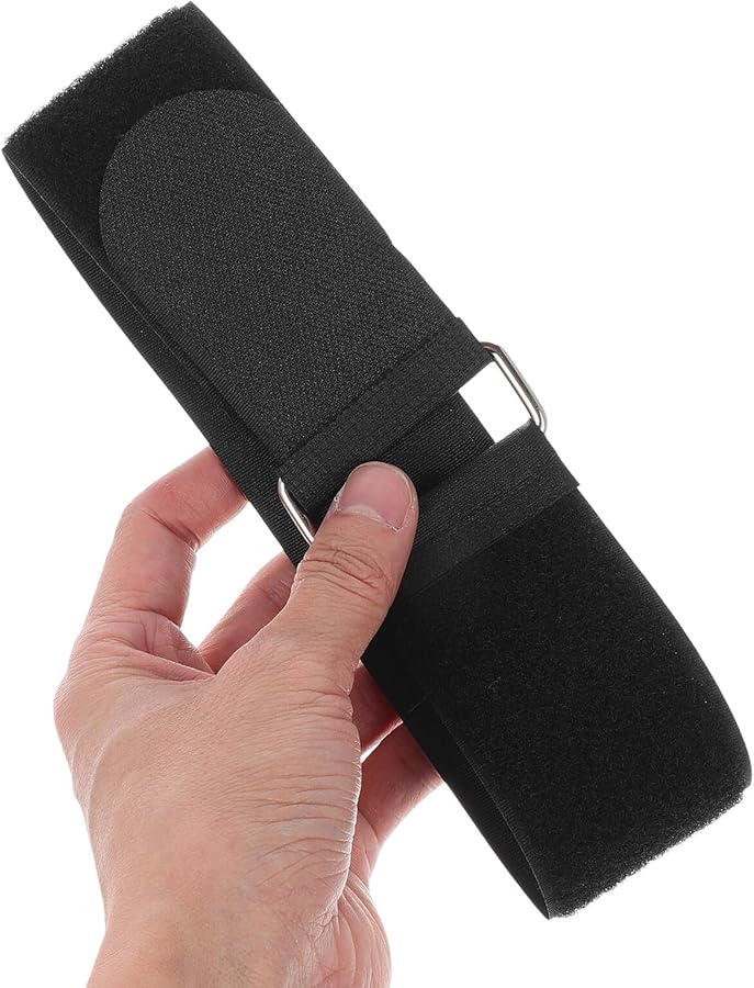 5pcs Black Nylon Cinch Straps with Hook and Loop Fastening for Camping Moving and Logistics Storage - Image 4