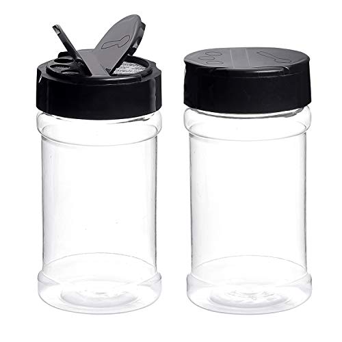 Dabacc Spice Bottles, Dabacc 20Pcs 7oz Clear Plastic Container Jars with Lids Labels for Kitchen Storing Spice Powders Dry Goods Peanut Butter BPA free - Image 2