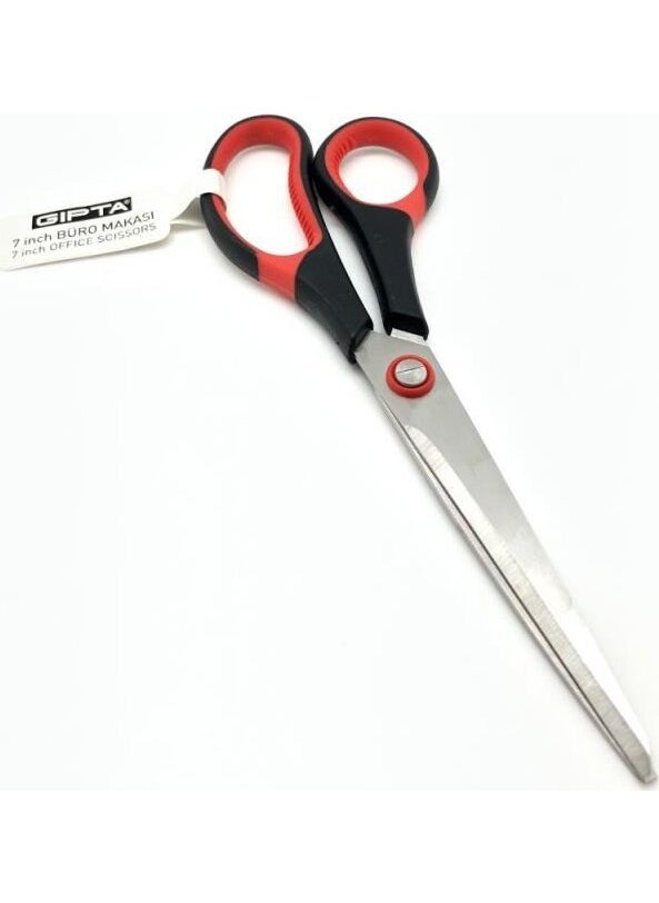 Gıpta F1600 Office Scissors 7 Inch Red  - Image 1