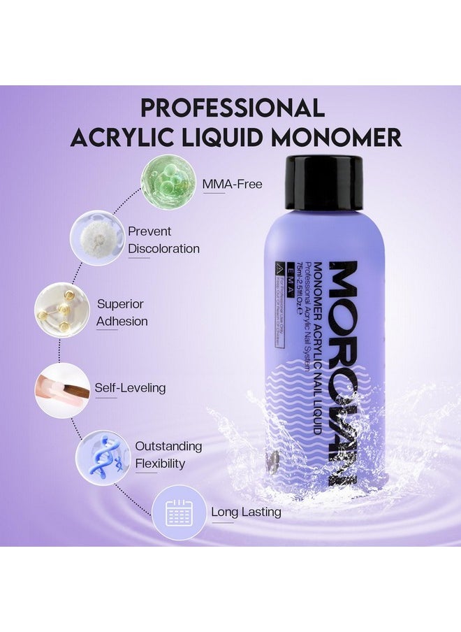 morovan - Monomer Acrylic Nail Liquid Kit: Mma-Free Fomula Acrylic Liquid For Nail Extension With Nail Dehydrator And Primer To Enhance Adhesion Of Nails Liquid Monomer Nail Kit For Diy Lover - Image 1