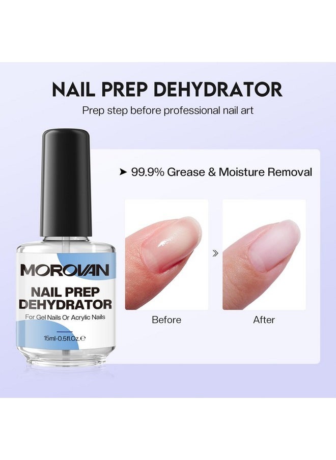 morovan - Monomer Acrylic Nail Liquid Kit: Mma-Free Fomula Acrylic Liquid For Nail Extension With Nail Dehydrator And Primer To Enhance Adhesion Of Nails Liquid Monomer Nail Kit For Diy Lover - Image 1