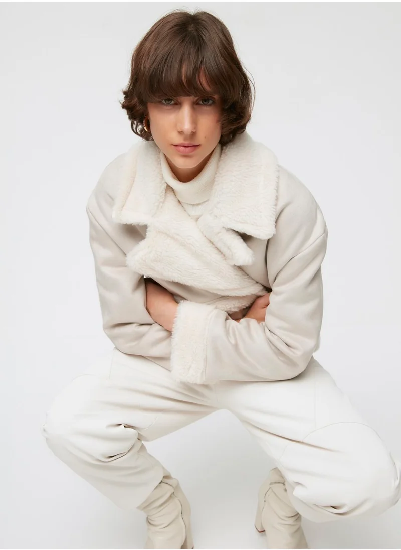 trendyol Button Detail Oversized Coat