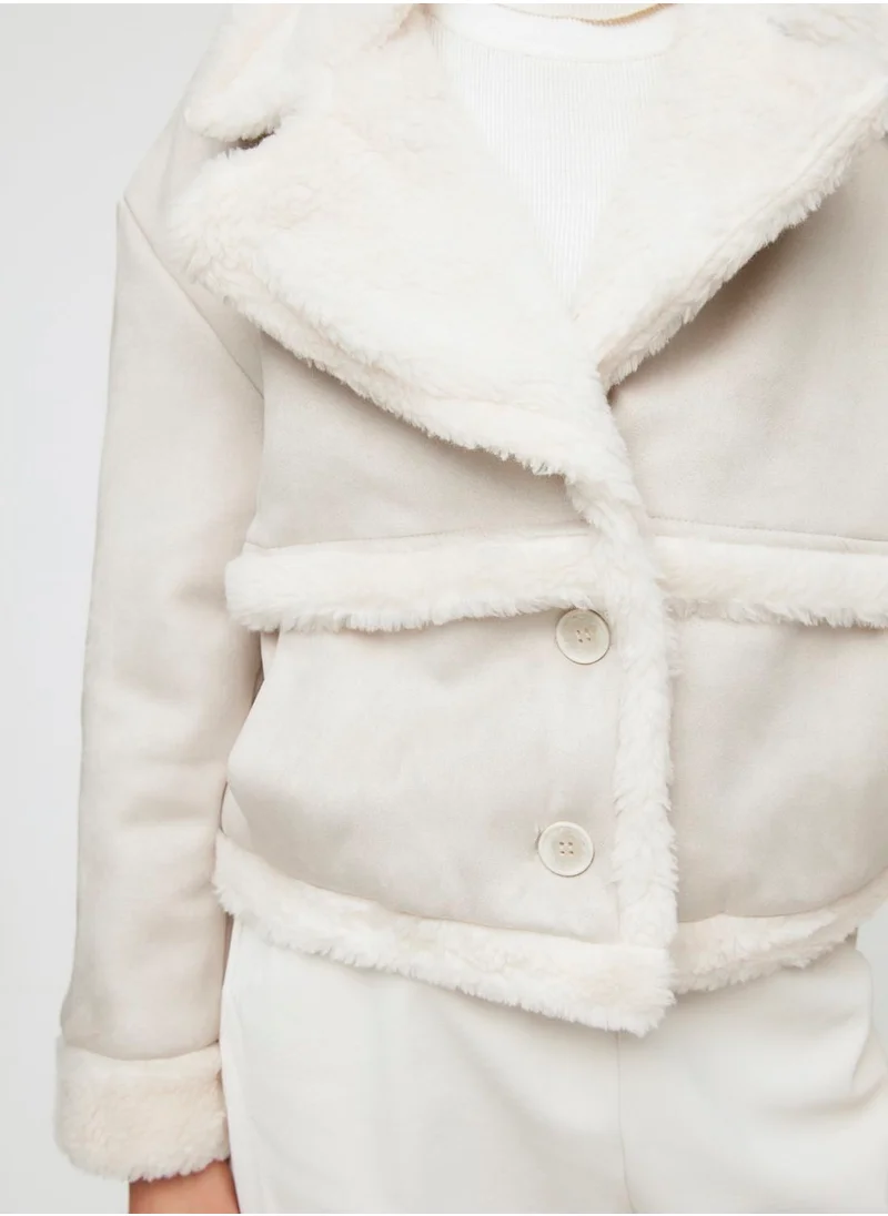 trendyol Button Detail Oversized Coat