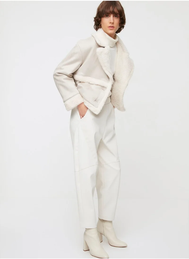 trendyol Button Detail Oversized Coat