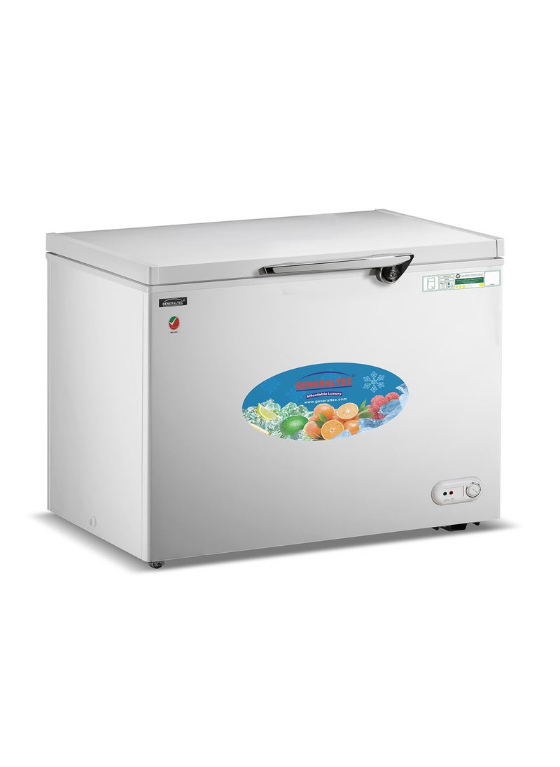GENERALTEC Generaltec Single Door Chest Freezer - Model GF370L, 271 Liters Capacity, 1 Year Warranty, 5 Years Compressor Warranty 