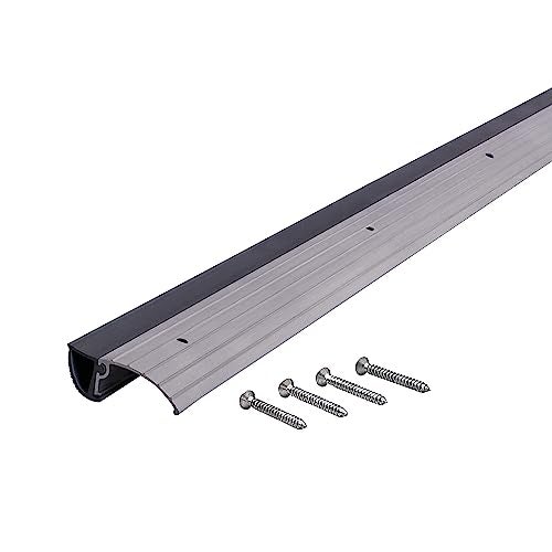 M-D Building Products 08904 1-3/4 in. x 1/2 in. x 36 in. Silver Aluminum and Vinyl Mini Low-Profile Outswing Door Threshold - Image 5