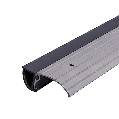 M-D Building Products 08904 1-3/4 in. x 1/2 in. x 36 in. Silver Aluminum and Vinyl Mini Low-Profile Outswing Door Threshold - Image 3