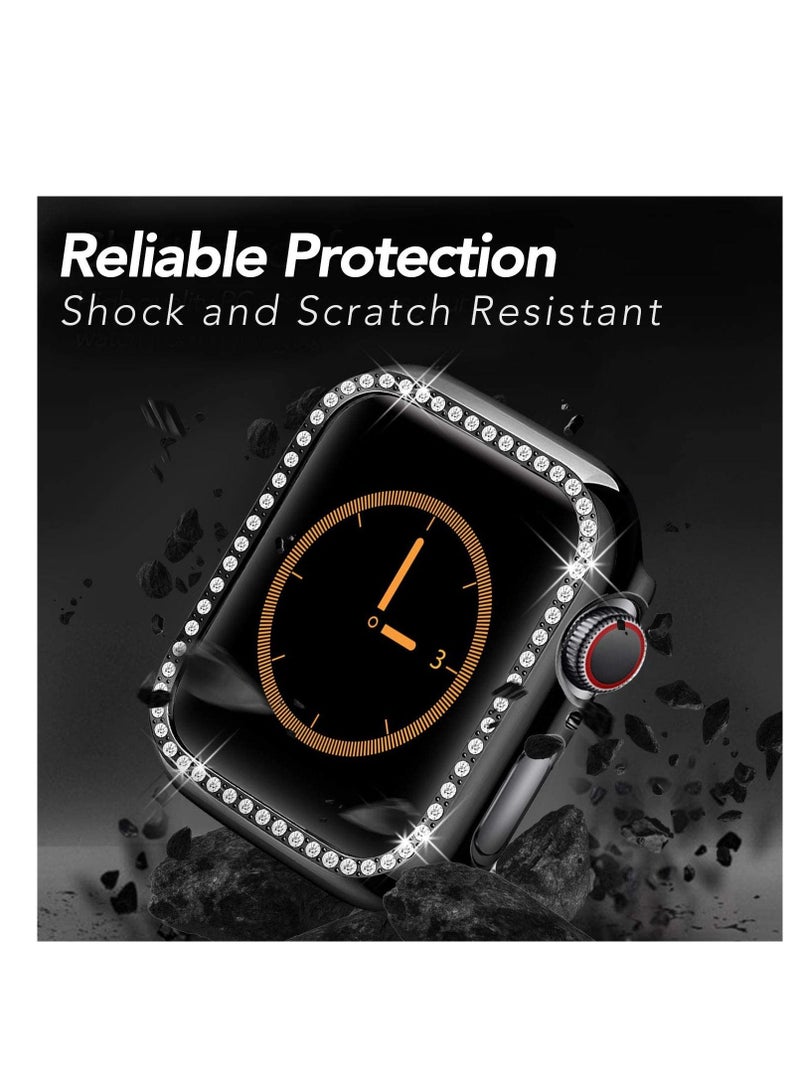 جراب Surace 45 متوافق مع جراب Apple Watch 8 و 7 ، غطاء واقٍ بديل لساعة Apple Watch Series 8 Series 7 45mm أسود - Image 2