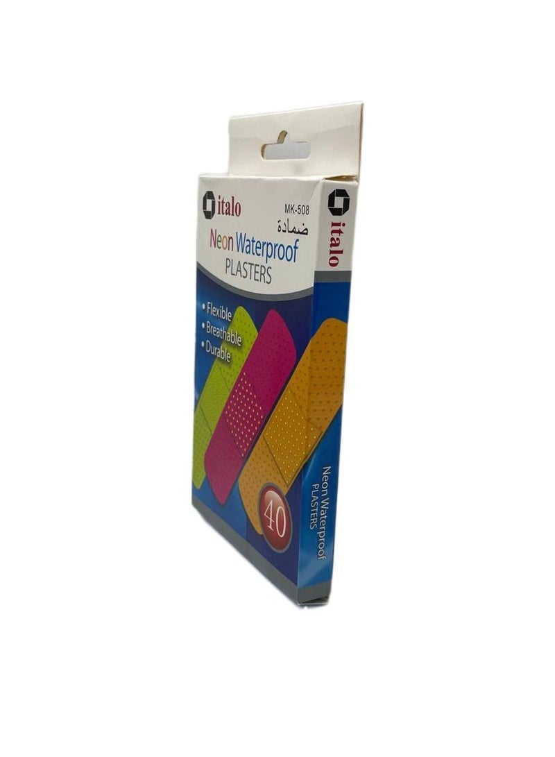 إيتالو عبوة من 40 قطعة لاصقة نيون مضادة للماء - Image 2