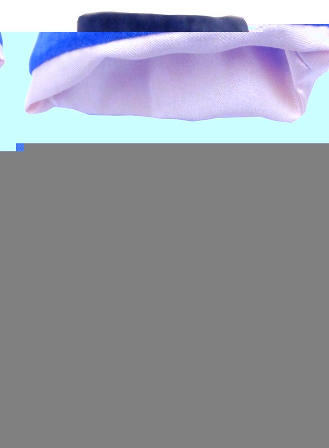 Metallic Dice Games Velvet Dice Bag with Satin Liner 6"x8", Blue Velvet Dice Bag with Gold Satin