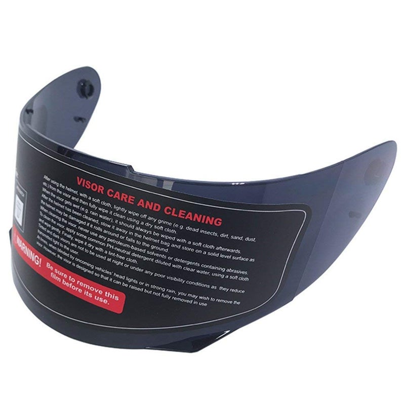 ILM Black Visor for Full Face Motorcycle Street Bike Helmet DOT (Visor, Black) - Image 1