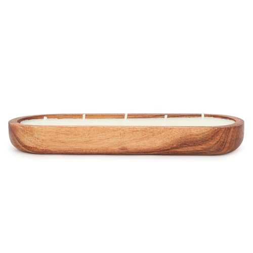 AURA DECOR AuraDecor Wooden Urli Candle with Luxury Aroma of Oudh & Vanilla for Aromatherapy, HomeDecor & Gifting, Soy Wax (Wooden Urli Candle, Medium) - Image 5