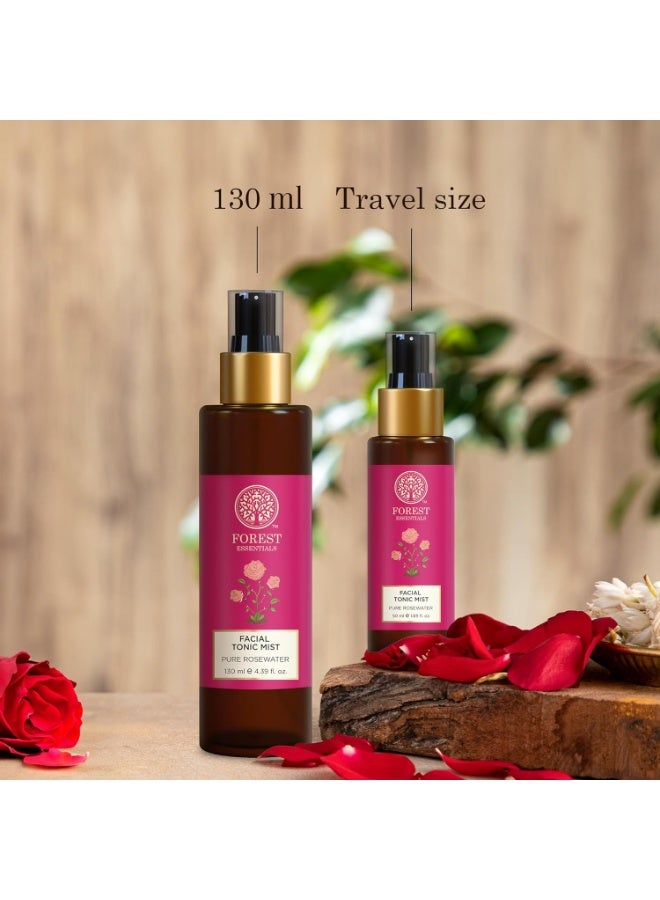 فورست اسينشالز رذاذ تونيك الوجه فوريست إسينشالز بماء الورد النقي | تونر مرطب ومقطر بالبخار على الطريقة الأيورفيدية لبشرة ندية ومنتعشة | يُقلل المسام ويُنعش البشرة، ٥٠ مل - Image 5
