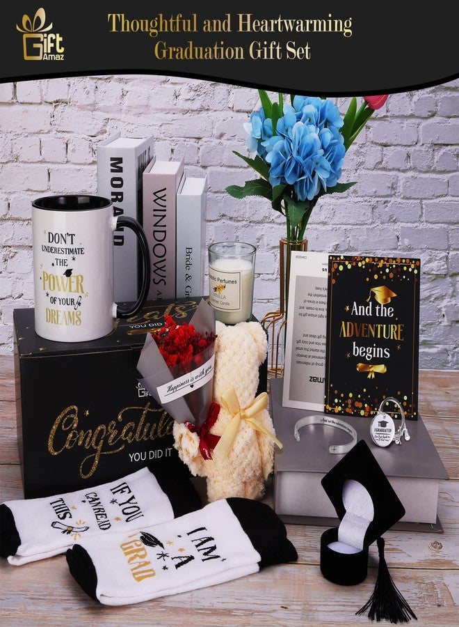 GiftAmaz 2026 Graduation Gifts Set for Her, Class Of 2026 Congrats Grad Gift Basket Include Coffee Mug, Keychain, Bracelet & Flower for Senior High School College Graduated Women Congratulations Gift - Image 2