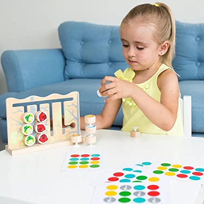 WOODEN SLIDE PUZZLE BOARD FOR KIDS |COLOR & ANIMALS SORTING MATCHING BOARD PUZZLE TOYS | BRAIN TEASERS LOGIC GAME | MONTESSORI LEARNING EDUCATIONAL BABY TOY PUZZLE FOR KIDS 3+YEARS BOYS GIRLS - Image 3