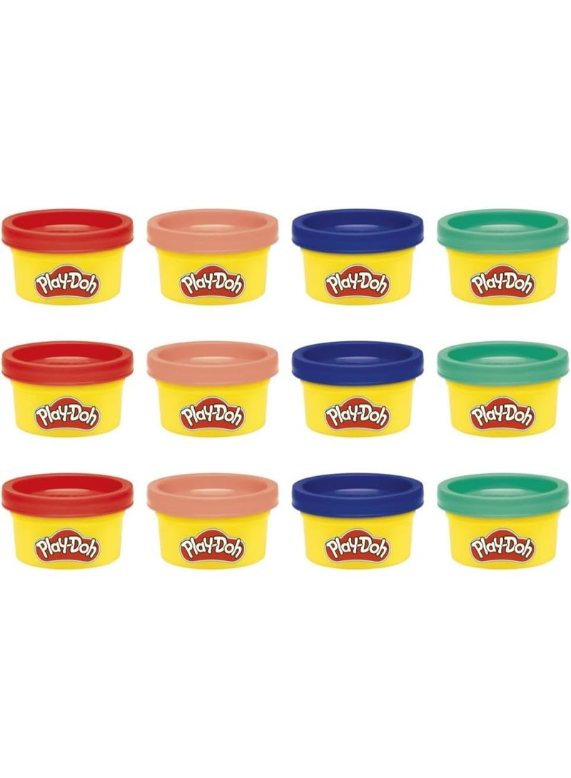 Play-Doh باي-دو 12 عبوة من الحلويات والهدايا، ملصقات وعبوات مركب النمذجة 1 أونصة، حشوات أكياس الحفلات، فنون وحرف للأطفال 2+ - Image 1