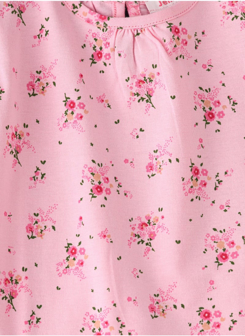 Jelliene Girls Floral Printed Knit Top  - Image 4