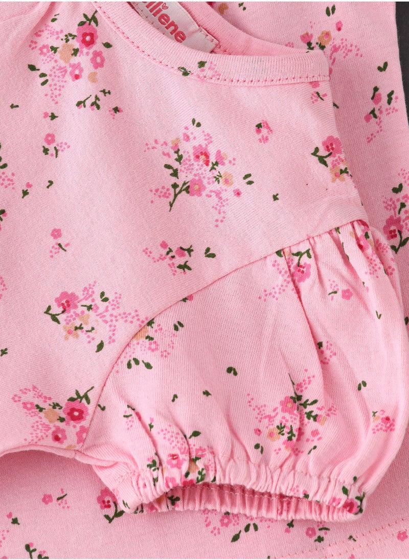 Jelliene Girls Floral Printed Knit Top  - Image 3