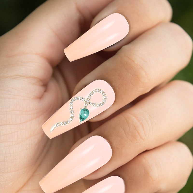 4pcs Snake Nail Charm Nail Decorations 3D Manicure Charms Chic Nail Ornaments - Image 5