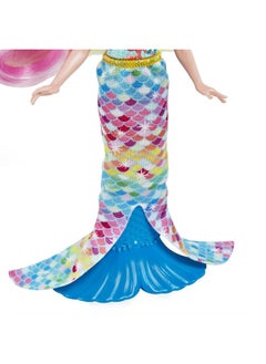 ENCHANTIMALS Enchantimals Radia Rainbow Fish Doll (6-in) & Flo Animal Friend Figure from Ocean Kingdom Collection, Small Doll with Removable Skirt and Accessories, Great Gift for 3 to 8 Year Old Kids  - Image 2