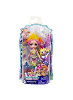 ENCHANTIMALS Enchantimals Radia Rainbow Fish Doll (6-in) & Flo Animal Friend Figure from Ocean Kingdom Collection, Small Doll with Removable Skirt and Accessories, Great Gift for 3 to 8 Year Old Kids  - Image 5
