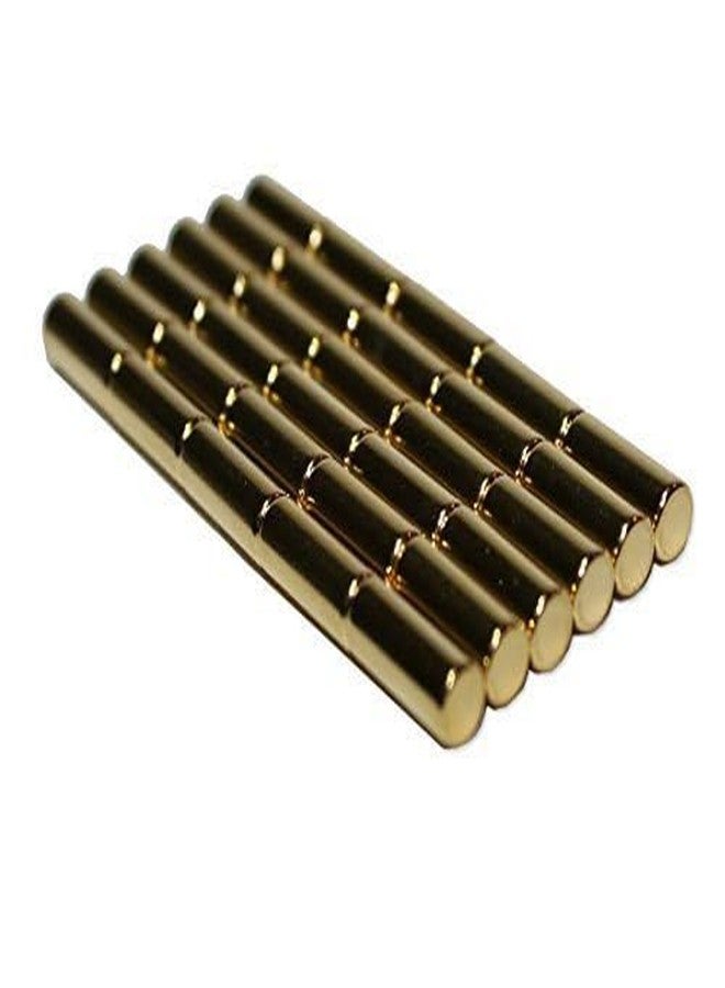 MapMagnets Metal Cylinder Magnets, 30 pcs Gold Magnetic Pins,Magnets for Building, Science, DIY, Refrigerator&Kitchen,Magnets Cabinet&Class,Perfect as Whiteboard, Locker or Fridge, Tiny Powerful Magnets for Maps - Image 2