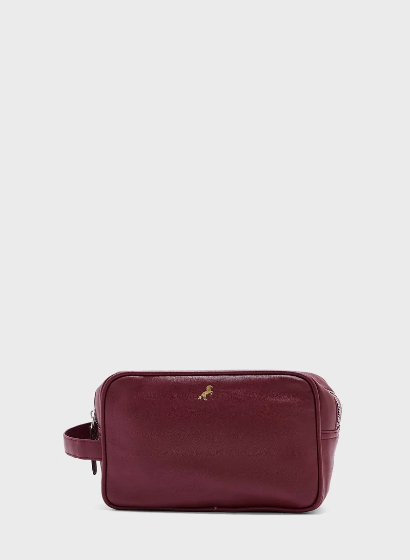 Robert Wood Dual Compartment Travel Toiletry Bag