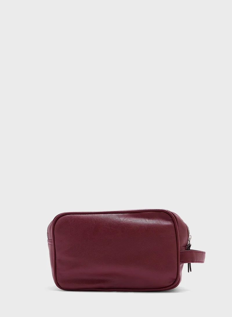 Robert Wood Dual Compartment Travel Toiletry Bag