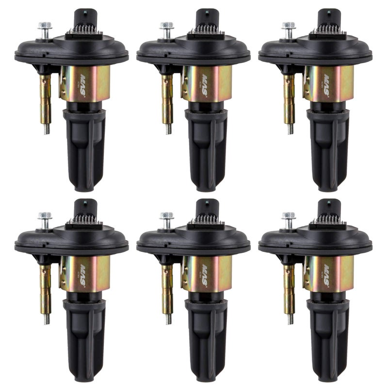 MAS Set of 6 Ignition Coil Pack Compatible with Chevrolet GMC Olds Saab Isuzu Trailblazer Envoy Rainer Colorado Canyon Replacement For UF303 C1395 UF303