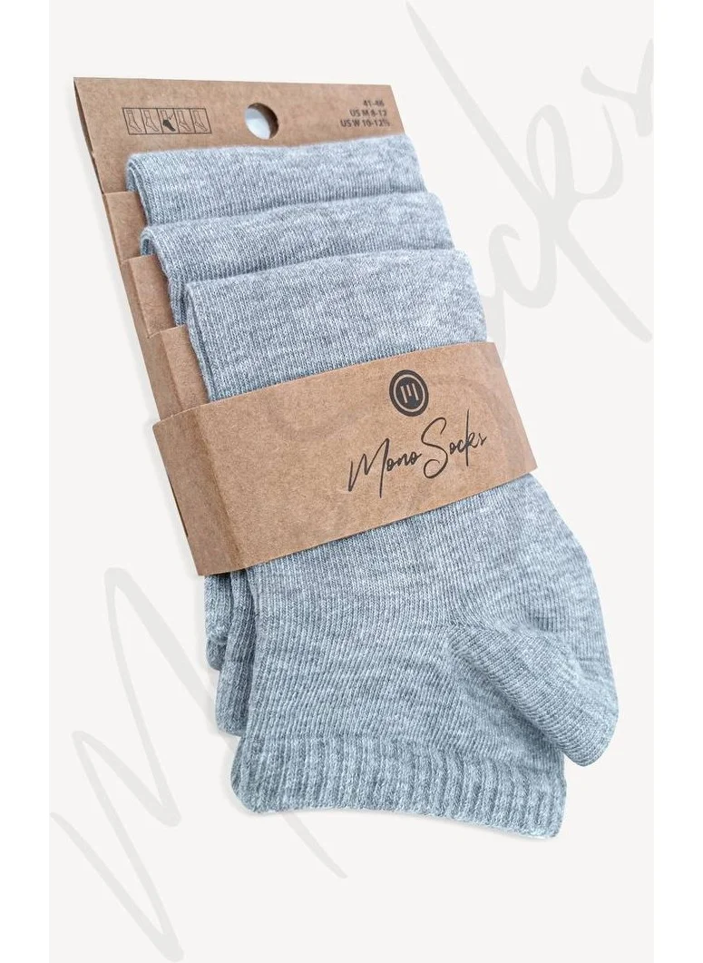 Mono Socks 3-pack Basic Plain Booties Socks