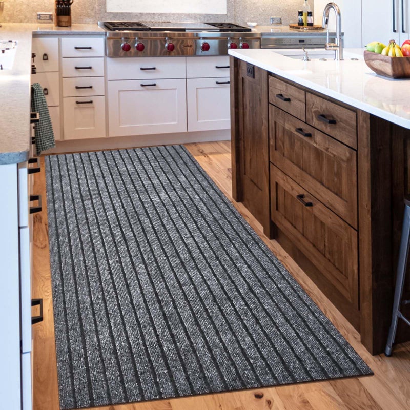 Morefany Outdoor/Indoor 2ft x 6ft Runner Rug, Hallway Custom Sizes Non-Slip Rubber Backing Area Runner Rugs Waterproof Carpet Rugs for Kitchen Entryway Balcony Garage Stair Laundry - Image 2
