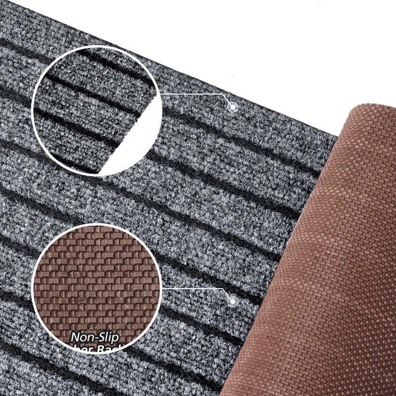 Morefany Outdoor/Indoor 2ft x 6ft Runner Rug, Hallway Custom Sizes Non-Slip Rubber Backing Area Runner Rugs Waterproof Carpet Rugs for Kitchen Entryway Balcony Garage Stair Laundry - Image 4