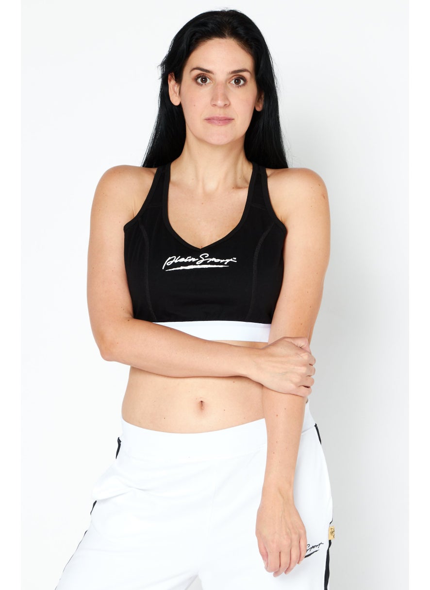 Women Sportswear Fit Sleeveless Gym Crop Top, Black - pzsku/ZB7DB1B5F912D506847EBZ/45/_/1731420492/c55b5efe-a86f-46ff-9bb8-19b9c2f08897