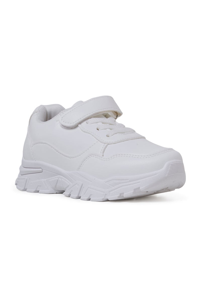 Geoomnii School Shoes Pre-Teen Boys White - Image 1