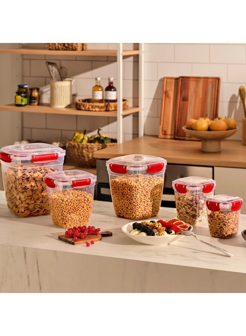 Dunya Plastik 1075 ml Silicone Seal Square Storage Container - Image 2