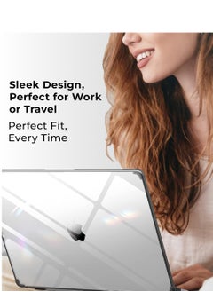 glassology MacBook Pro 13.3 Inch Case 2022 Touch ID & Retina, Clear Plastic Laptop Hard Shell Case  - Image 4